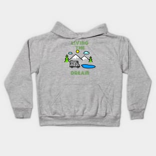 Living The Dream Camping RV Kids Hoodie